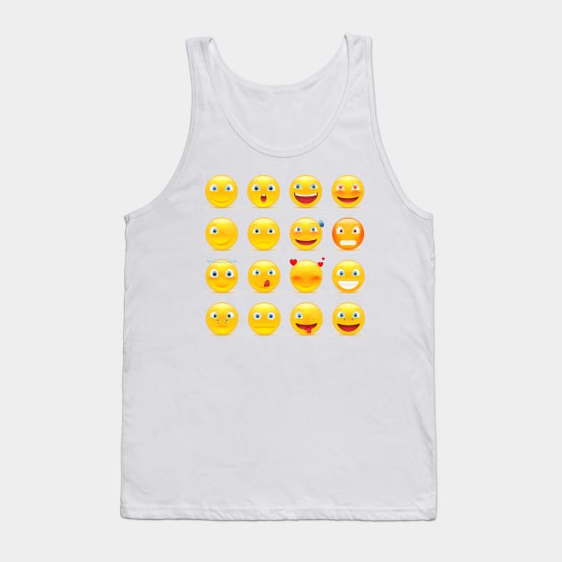 emoji Tank Top by psychoshadow